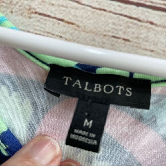 TALBOTS FLORAL COTTON KNIT MAXI DRESS - Picture 8 of 8